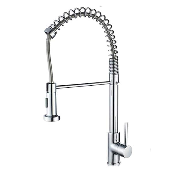 FLG Single Handle Pull Down Sprayer Kitchen Faucet with Advanced Spray ...