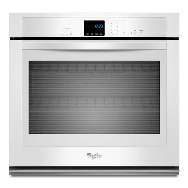 Whirlpool 27 in. Single Electric Wall Oven Self-Cleaning in White