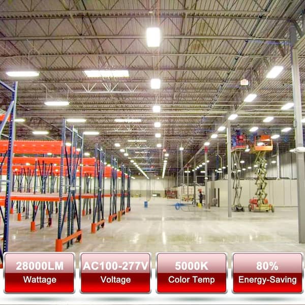 200 Watt High Bay LED Light 28000 Lumen ETL Listed 5000K Bright 200