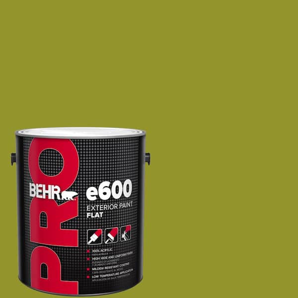 1 gal. #P350-7 Lazy Lizard Flat Exterior Paint