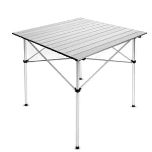 Lightweight Folding Camping Table with Carry Bag, Compact Aluminum Table for Picnic, Beach, Traveling, Backyards, BBQ