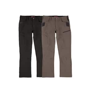 m.u easy work pants BG サイズ36 Milwaukee Men's 36 in. x 34 in. Black and Brown FREEFLEX