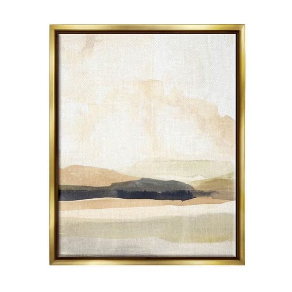 The Stupell Home Decor Collection Figurative Landscape Scene Design by Annie Warren Floater Framed Abstract Art Print 31 in. x 25 in.