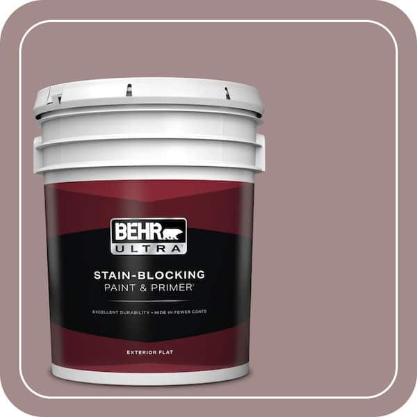 BEHR ULTRA 5 gal. #PPU17-15 Cameo Rose Flat Exterior Paint & Primer