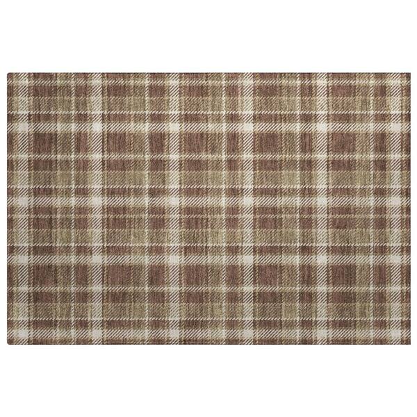 Dream Shag Premium Machine Washable Abstract ADS563 Chocolate 2 ft. x 3 ft. Accent Rug