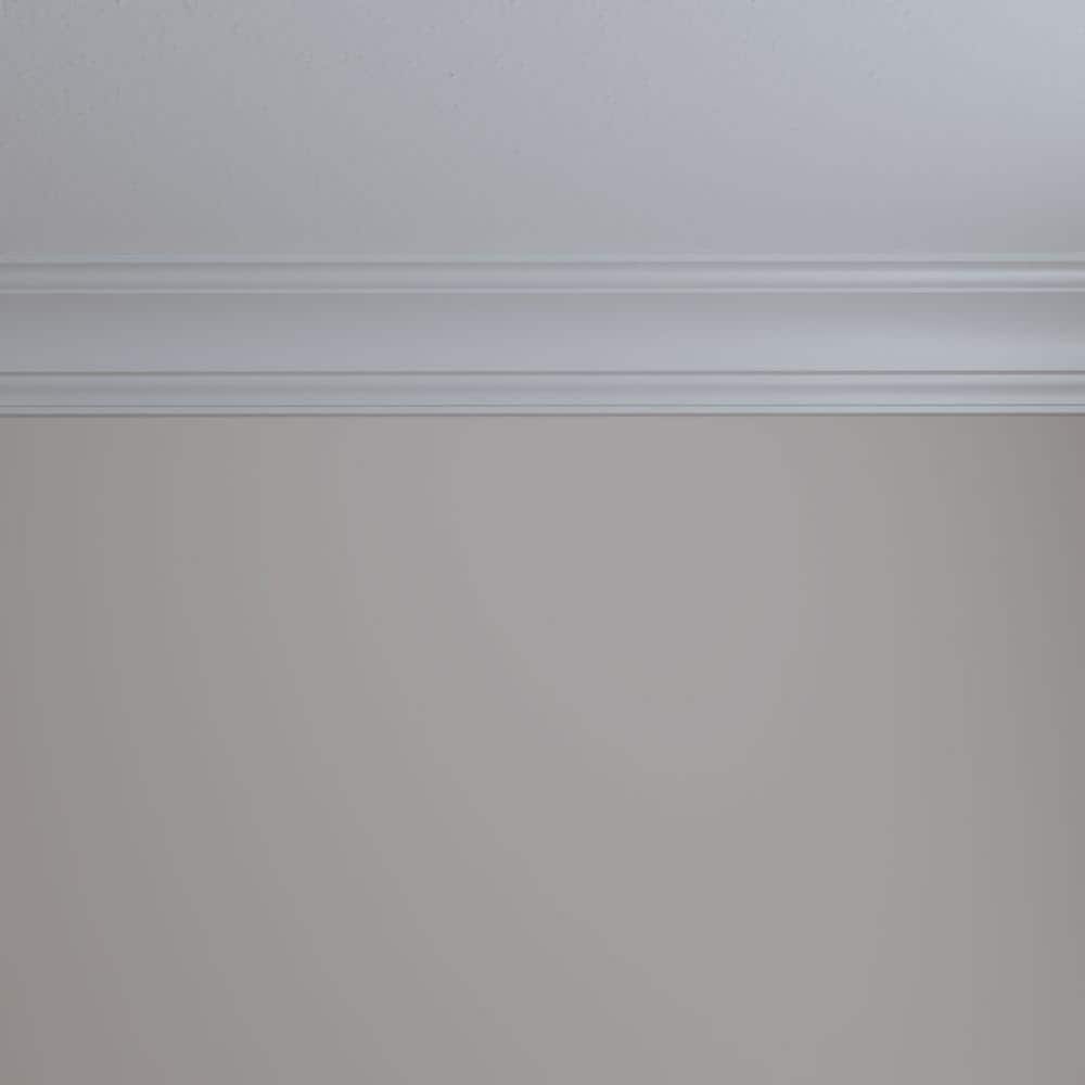 Salem Traditional White Polyurethane Crown Moulding, 94.5 in