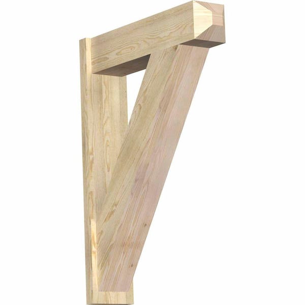 Ekena Millwork 8 in. x 44 in. x 32 in. Douglas Fir Traditional Craftsman Rough Sawn Outlooker