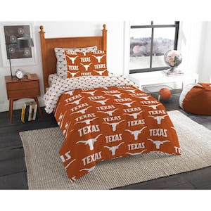 NCAA Multi-Color Rotary Texas 5-Pieces Twin Bed in Bag Set