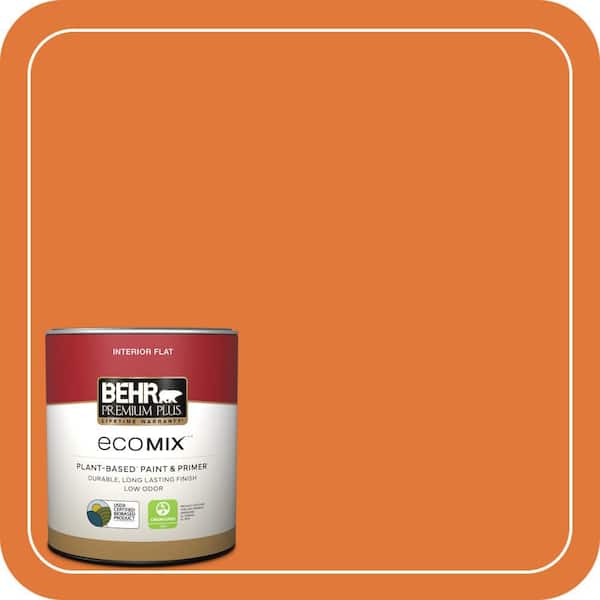 1 qt. #S-G-260 Citrus Blast Flat EcoMix Plant-Based Interior Paint & Primer