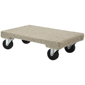 16 in. x 24 in. 1,200 lb. Carpeted Hardwood Dolly