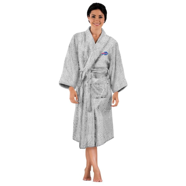 THE NORTHWEST GROUP NFL Bills Gray Sherpa  Bathrobe Women Robes Wraps