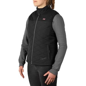 Women's Small M12 12-Volt Lithium-Ion Cordless AXIS Black Heated Quilted Vest (Vest Only)