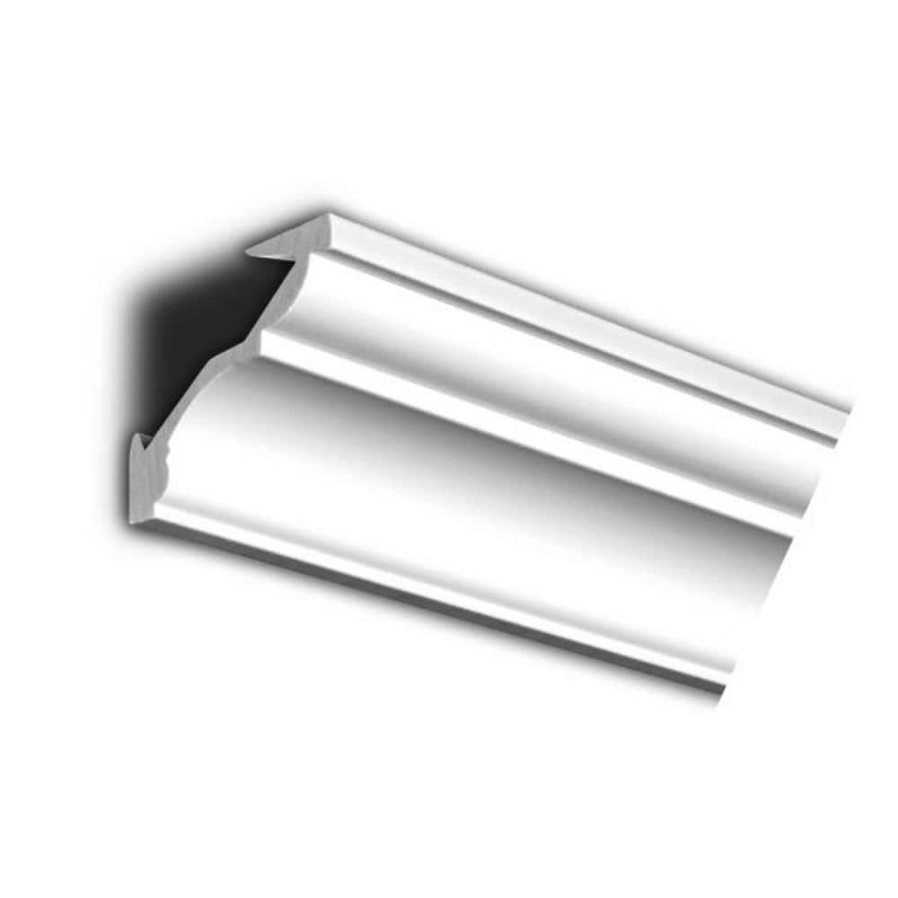 American Pro Decor Trim Fast 31/8 in. x 31/8 in. x 6 in. Plain Polystyrene Peel and Stick