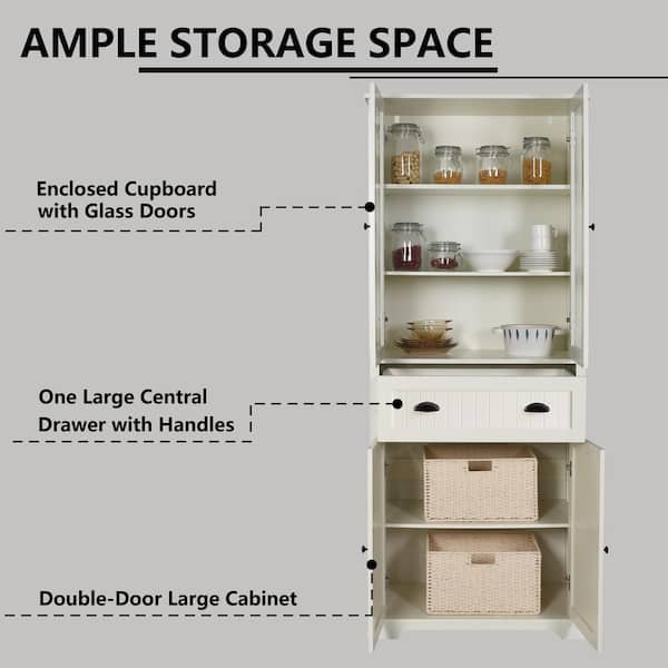 Enclosed shop pantry cabinet