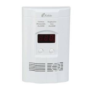Firex Plug-in Carbon Monoxide, Propane, Natural and Explosive Gas Detector, 9-Volt Battery Backup & Digital Display