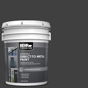 5 gal. Black Eggshell Direct to Metal Interior/Exterior Paint