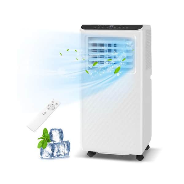 8000 BTU Portable Air Conditioner 3-in-1 AC Cool Dehumidifier Fan Multifunctional LED Interface and Top Control Panel