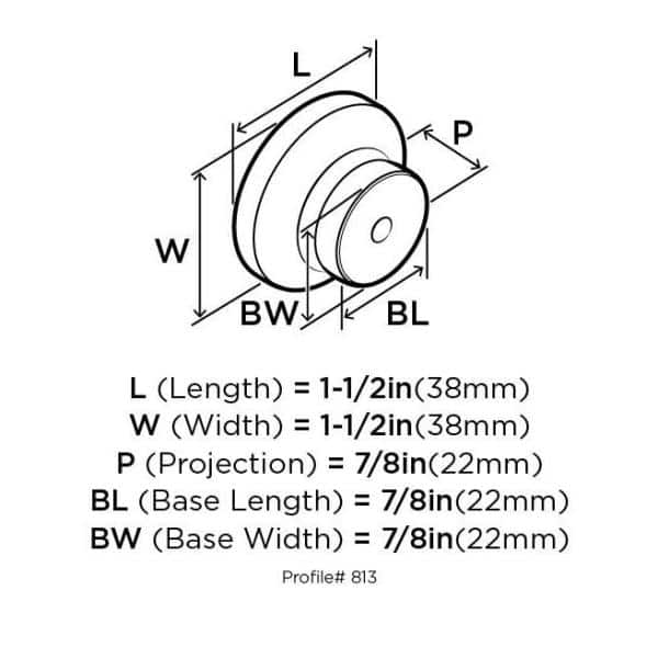 Unfinished Wood Round Cabinet Knob with Mounting Hardware