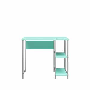 Meridian 36 in. Spearmint Student Computer Desk with 2-Shelves