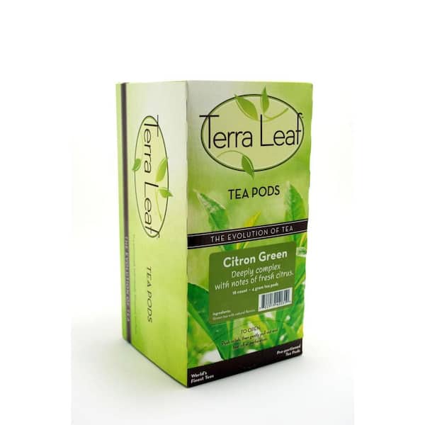 Terra Leaf Citron Green Tea Single Cup Tea Pods, 18-count-DISCONTINUED