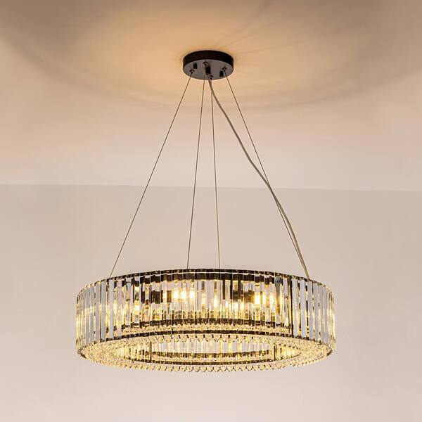 EDISLIVE Orillia Contemporary 25.98 in. 8-Light Black