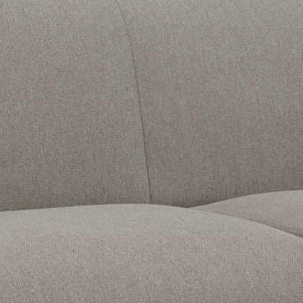 Naeli 86 Inch Taupe Brown Linen Flared Arm Sofa