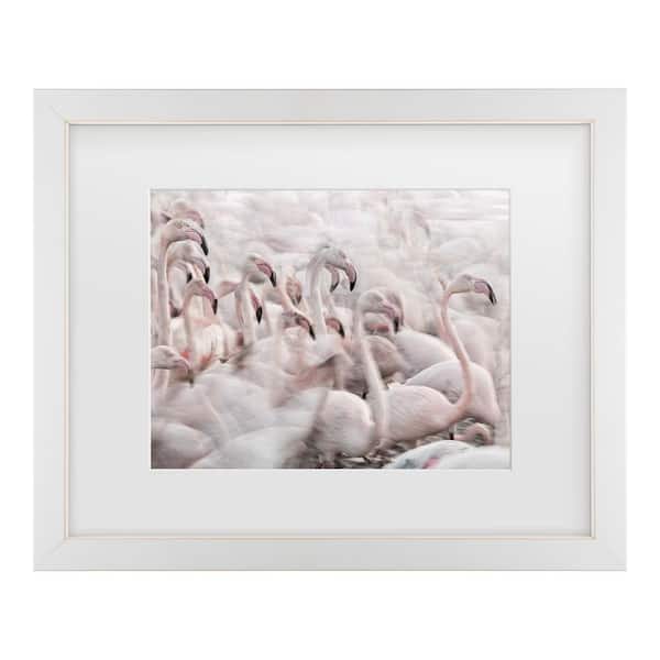 Trademark Fine Art Martine Benezech in the Pink Transhumance Matted Framed Photography Wall Art 13 in. x 16 in.