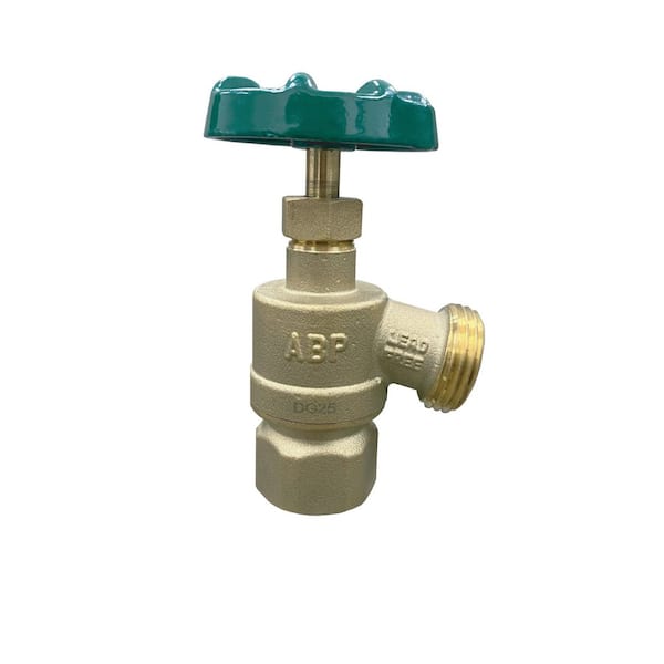 1/2 in. & 3/4 in. FIP x 3/4 in. MHT HEAVY DUTY Nested Threads Brass Garden Valve