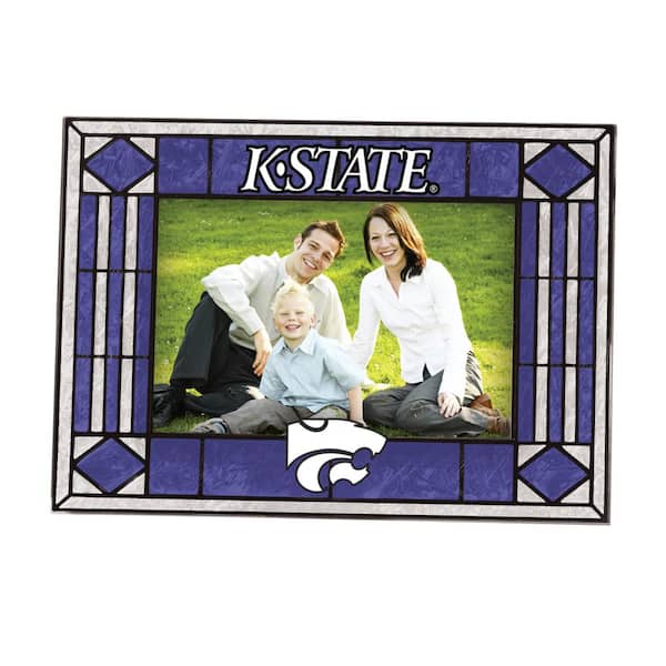 The Memory Company NCAA 4 in. x 6 in. Gloss Multicolor Art Glass Kansas State Picture Frame