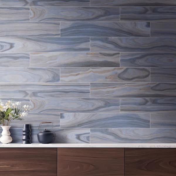 MSI Dellano Exotic Blue 8 in. x 48 in. Polished Porcelain Floor