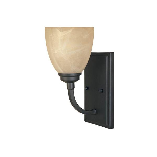 Designers Fountain Tackwood 1-Light Burnished Bronze Wall Sconce