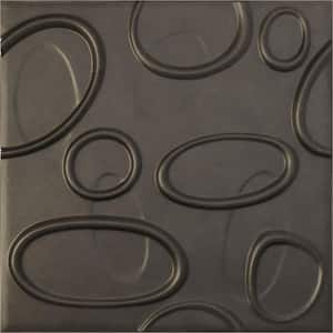 19 5/8 in. x 19 5/8 in. Felix EnduraWall Decorative 3D Wall Panel, Weathered Steel (12-Pack for 32.04 Sq. Ft.)