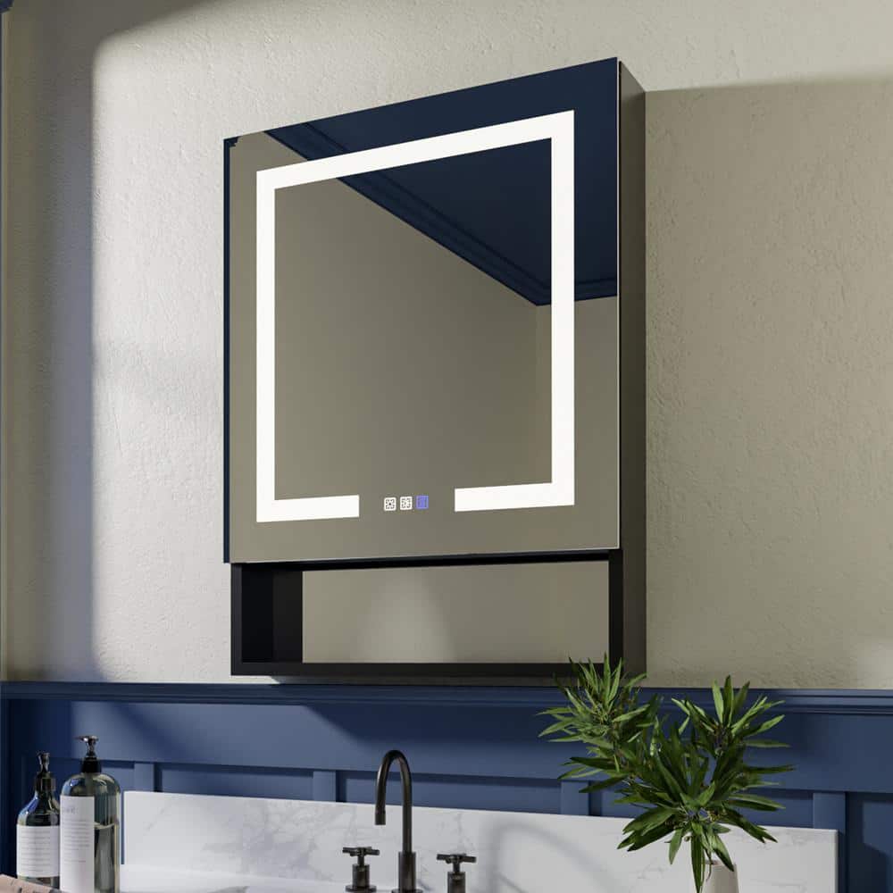 Halifax North America LED Lighted Medicine Cabinet with Mirror | Mathis Home