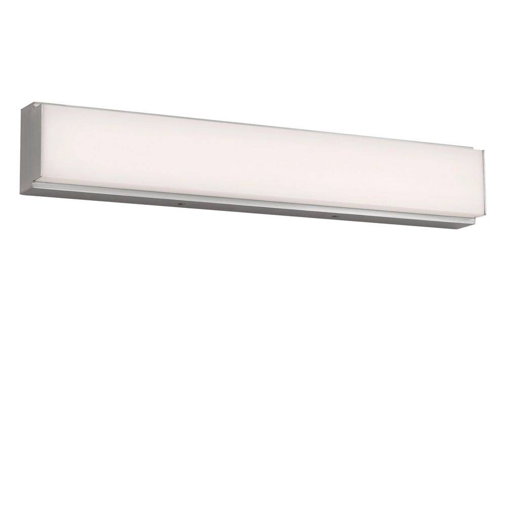 Panna 18 in. W x 3 in. H Brushed Nickel Modern Dimmable LED Bathroom Vanity Light with White Acrylic Diffusor price history on PriceWatchPro