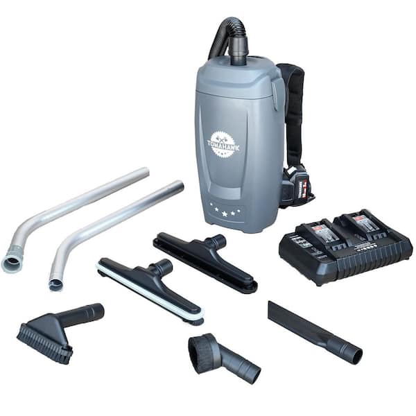 18V Battery Powered Backpack Vacuum 6L for Janitorial Cleaning-Lightweight Cordless Commercial Vacuum, Quiet Operation