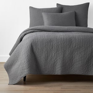 Company Graphite Solid King Cotton Quilt