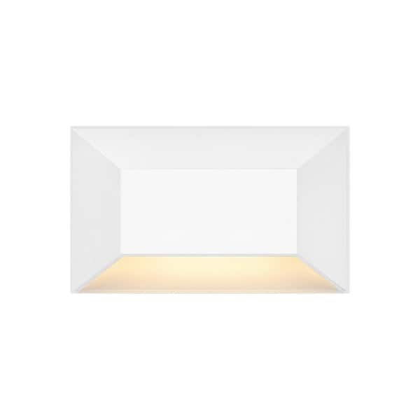 Nuvi Hardwired Low Voltage Matte White LED Stair Light