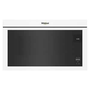 30 in. 1.1 cu. ft. Over-the-Range Microwave in White with Turntable Free Design