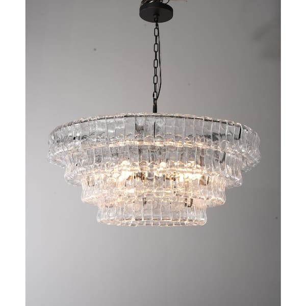 Modern Chandelier 36 in.18-Lights Black Chandelier for Dining Room, Living Room, Foyer, Bedroom