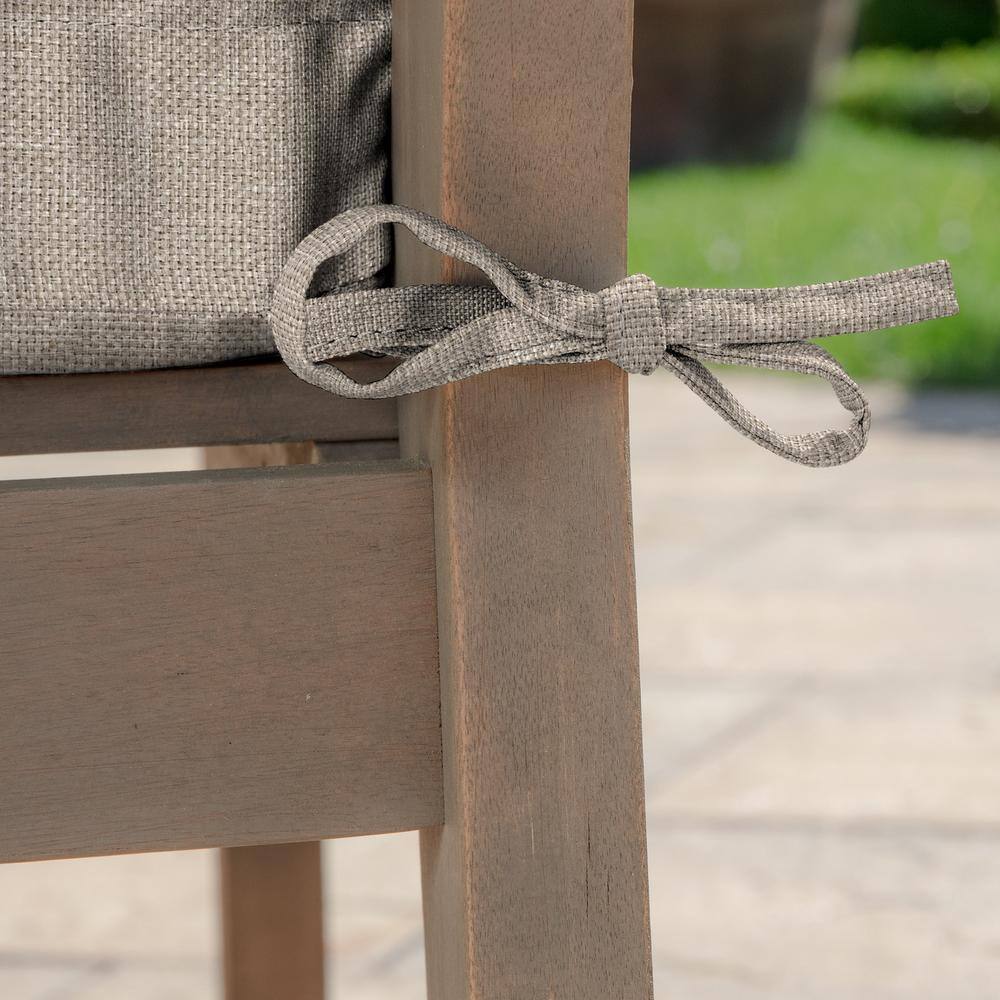 Natural Tan Olefin Outdoor Dining Chair Cushion Set