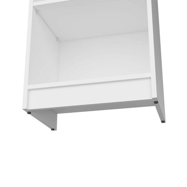 11 in. W x 17 in. D x 71 in. H White Bathroom Linen Cabinet, 5