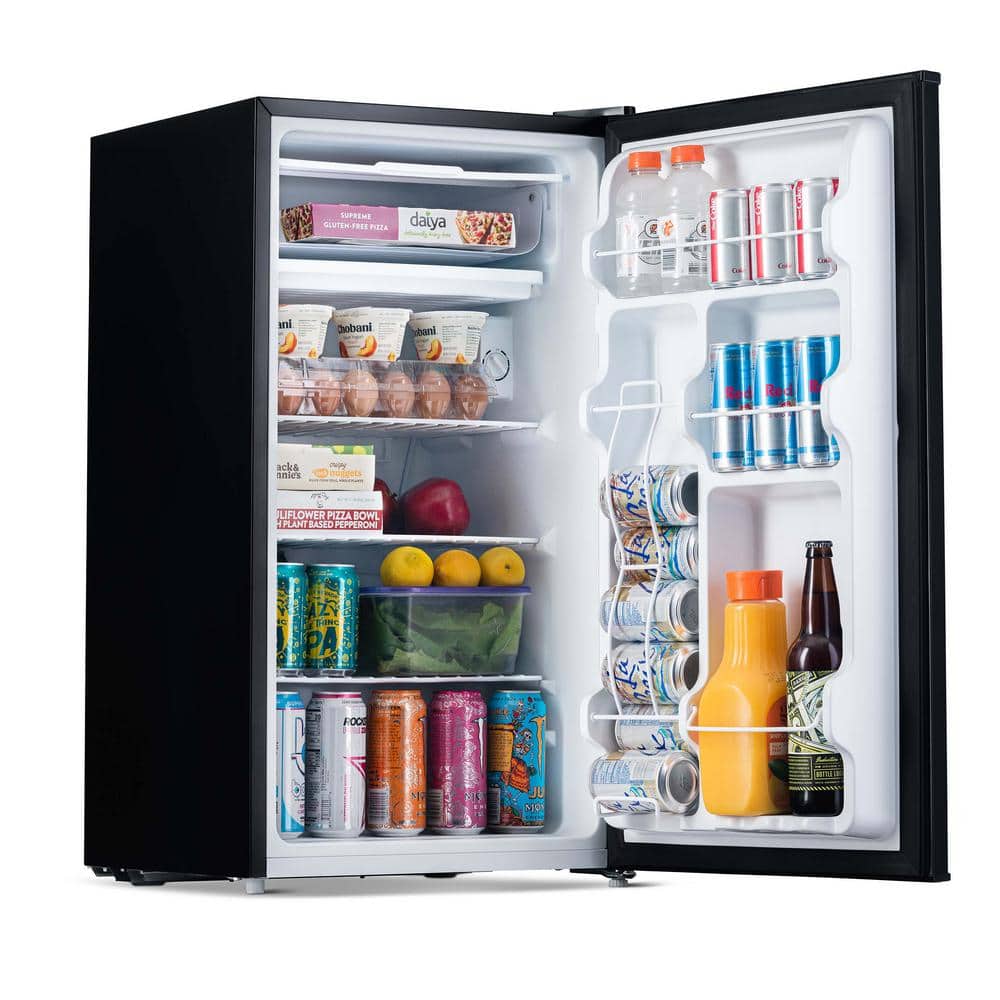 Compact Silver Energy Star Mini Refrigerator with Freezer