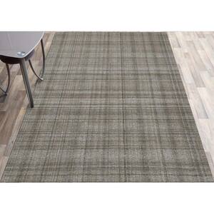 Laurice Kate Brown/Gray 8 ft. 6 in. x 11 ft. 6 in. Transitional Plaid Area Rug