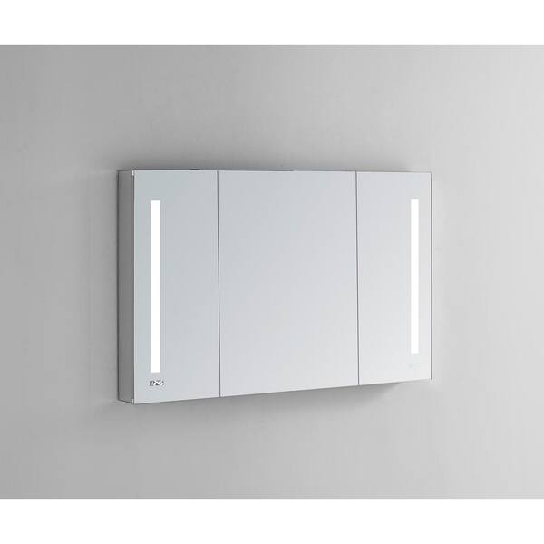 Aquadom Signature Royale 40 In W X 30, Recessed Medicine Cabinet With Mirror And Lights