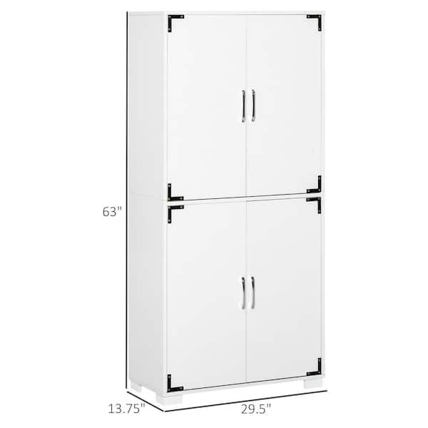 HOMCOM White/Grey 7-Drawer Storage Organizer Cabinet with Fabric Bins  831-253V80 - The Home Depot