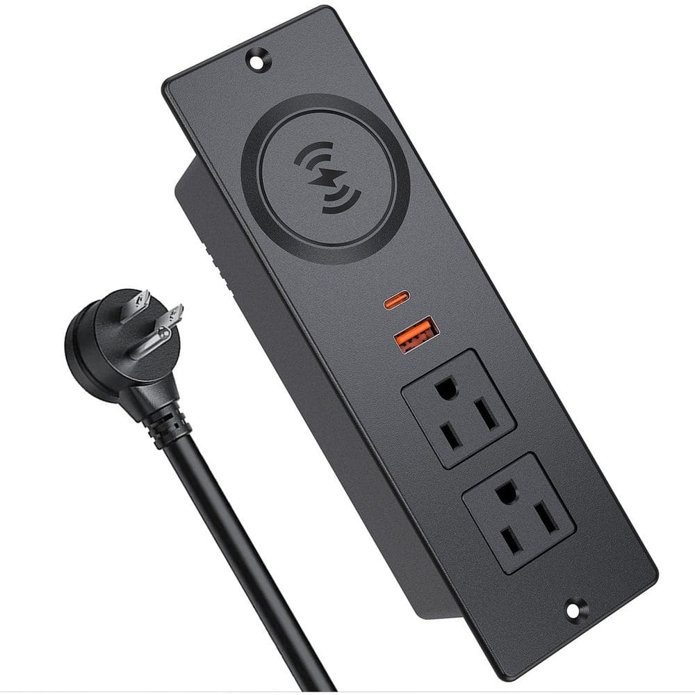 6.56 ft 2-Outlet 1-Ports 1-Ports Surge Protector with USB-A USB-C Fast Charging Wireless Charger Recessed price history on PriceWatchPro