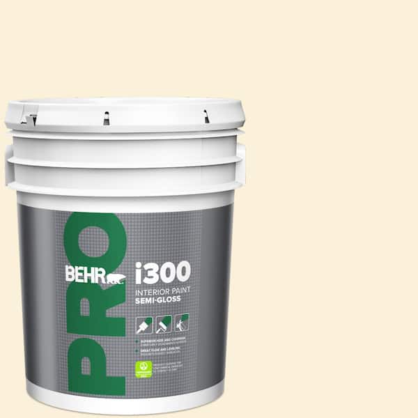 5 gal. #320A-1 Eggnog Semi-Gloss Interior Paint
