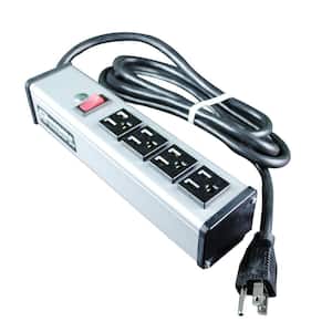 Wiremold 4-Outlet 15 Amp Compact Power Strip with Lighted On/Off Switch, 15 ft. Cord