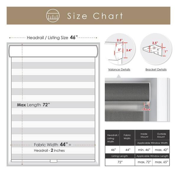 Free Stop Ice White Cordless Light Filtering Polyester Zebra