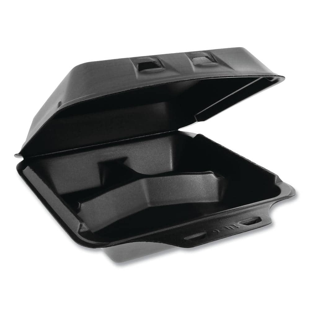 9 in. x 9.5 in. x 3.25 in. Large 3-Compartment Black Smart Lock Foam Hinged Containers (150-Carton) price history on PriceWatchPro